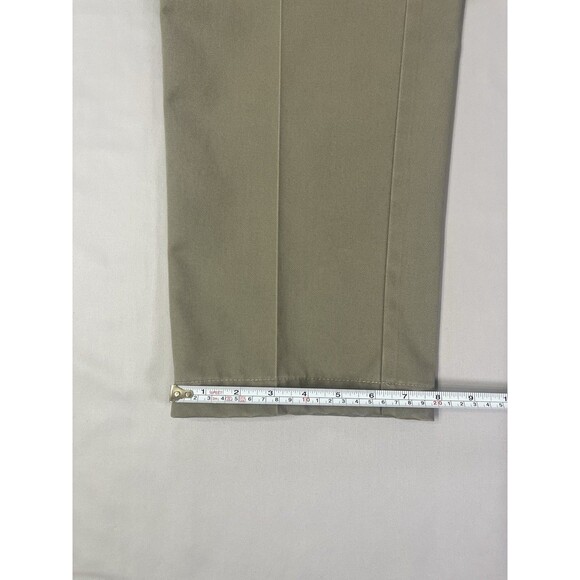 ORVIS Trim Fit Plain Front Chinos Khakis Pants Mens 35x27 100% Cotton Tan Beige - Picture 7 of 14